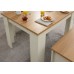 Lancaster 120cm Dining Table & Benches Cream