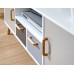 Delta Large TV Unit White/Grey Multi