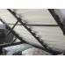 Hollywood 135cm Ottoman Silver Crushed Velvet