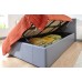 Side Lift Ottoman 90cm Grey PU