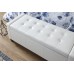 Verona Ottoman Bench White PU