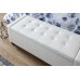 Verona Ottoman Bench White PU