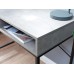 Telford Computer Desk Concrete & Black