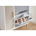 Delta Shoe Cabinet White/Grey Multi