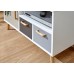 Delta Small TV Unit White/Grey Multi