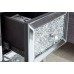 Lucia 2 Drawer Jewelled Chest Mirrored