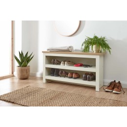 Lancaster Simple Shoe Bench Cream