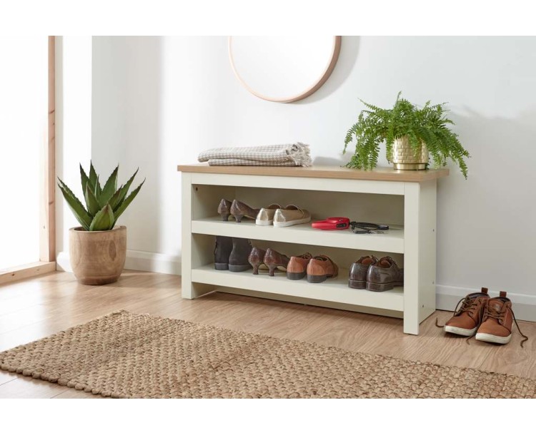 Lancaster Simple Shoe Bench Cream