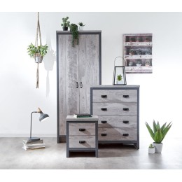 Boston 3 Piece Bedroom Set Grey