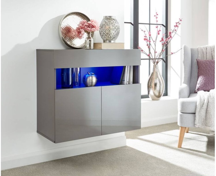 Galicia Sideboard in Grey with Led Lights