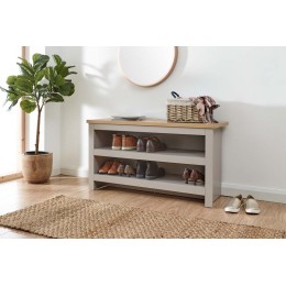 Lancaster Simple Shoe Bench Grey