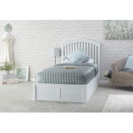 Madrid Wooden Ottoman Bed 90cm White