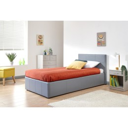 Side Lift Ottoman 90cm Grey PU