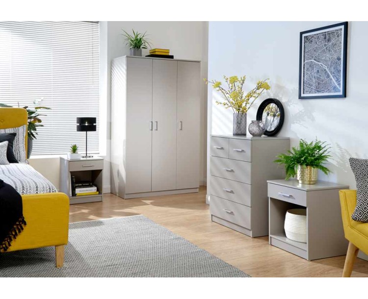 Panama 4 Piece Bedroom Set Grey