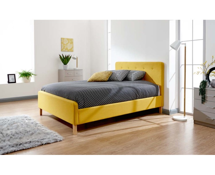 Ashbourne 135cm Bedstead Mustard