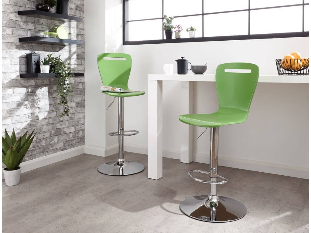 Long Island Bar Stools Pair in Green