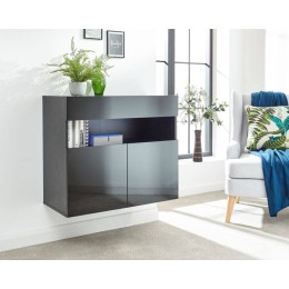 Galicia Sideboard in Black with Led Lights