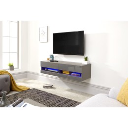 Galicia 120cm Wall TV Unit With Led Grey