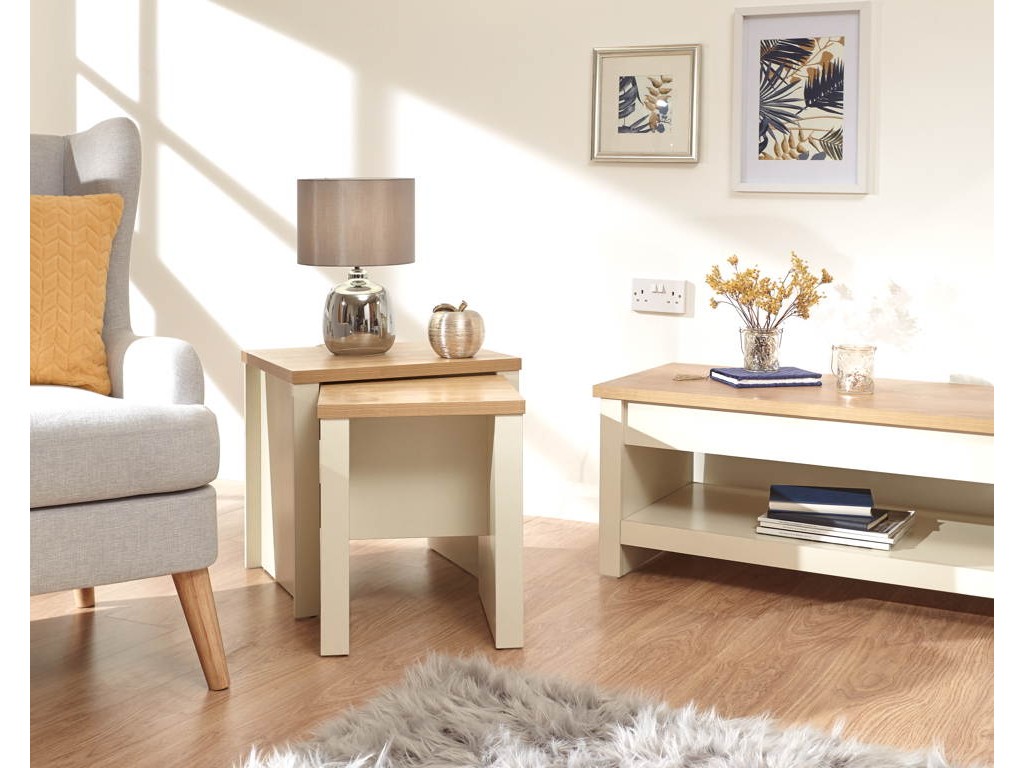 Lancaster Nesting Tables Cream