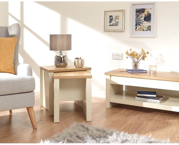 Lancaster Nesting Tables Cream