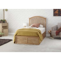 Madrid Wooden Ottoman Bed 90cm Oak