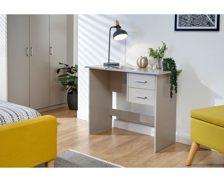 Panama 2 Drawer Desk Grey