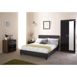 135cm Bed In A Box Black