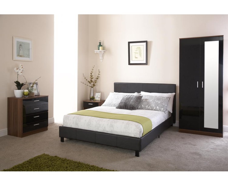 120cm Bed In A Box Black