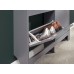 Narrow 4 Drawer Shoe Cabinet in Grey