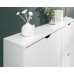 Narrow 6 Drawer Shoe Cabinet in White