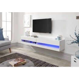 Galicia 180cm Wall TV Unit With Led White