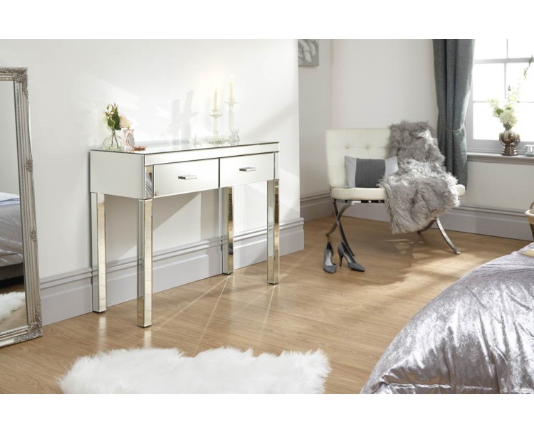 Venetian Dressing Table Clear Mirror Finish