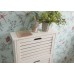 Bergen Scandinavian 3 Tier White Hallway Shoe Cabinet