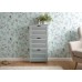 Modern Grey Bergen Scandinavian 3 Tier Shoe Cabinet