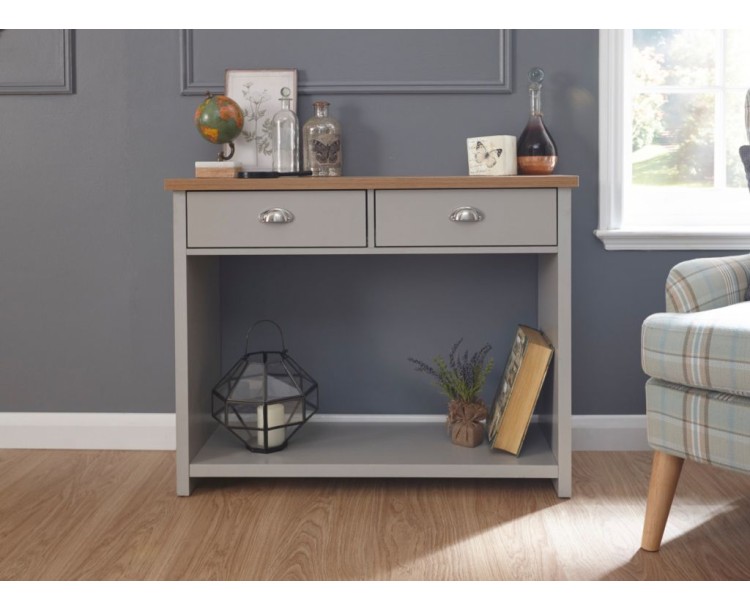 Contemporary Grey Lancaster Console Hall Table