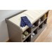 Classic Grey Tone Kempton Hallway Shoe Bench Storage