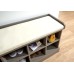 Classic Grey Tone Kempton Hallway Shoe Bench Storage