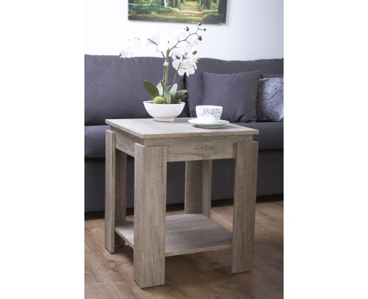 Canyon Oak Living Room Rustic 3D Oak Effect Lamp End Table