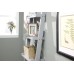 Contemporary Cyprus Grey Ladder Shelving Wall Rack Unit