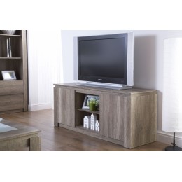 Canyon Oak Living Room Rustic 3D Oak TV Unit Stand