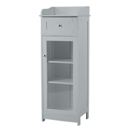 Alaska Grey Bathroom Glass Cabinet