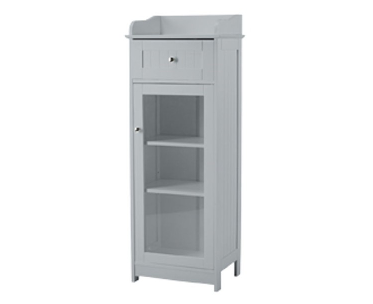 Alaska Grey Bathroom Glass Cabinet