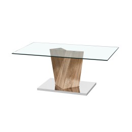 Alpha Coffee Table Oak Effect Base