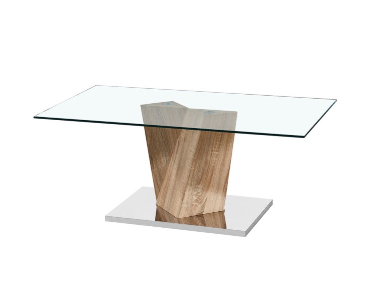 Alpha Coffee Table Oak Effect Base