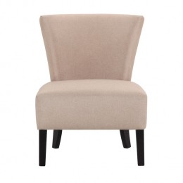 Contemporary Austen Sand Colour Linen Fabric Chair