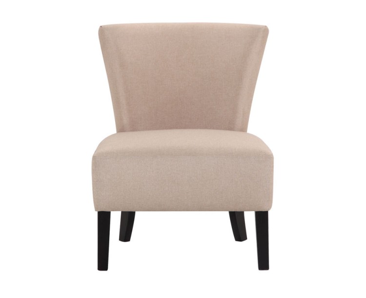 Contemporary Austen Sand Colour Linen Fabric Chair