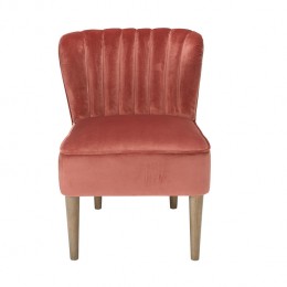 Bella Pink Vintage Velvet Chair