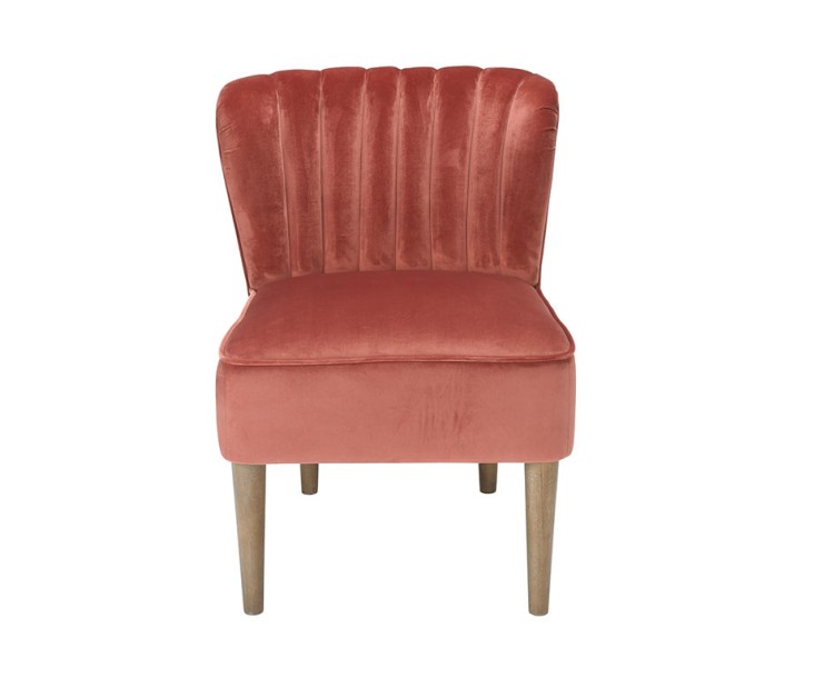 Bella Pink Vintage Velvet Chair