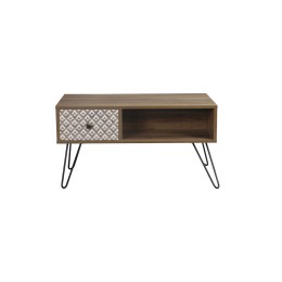 Casablanca Coffee Table Black Wired Legs