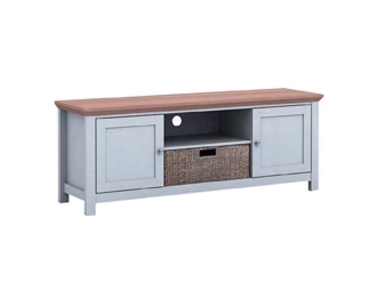Cotswold Grey Oak Top TV Unit